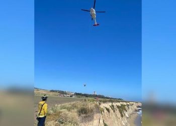Man stranded on California coast saved by writing ‘HELP’ in sand