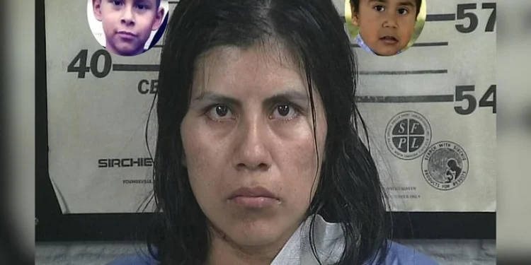 Mother who strangled her 3-and-9-year-old sons before cutting their throats in a field nearby their home, will spend the rest of her life behind bars