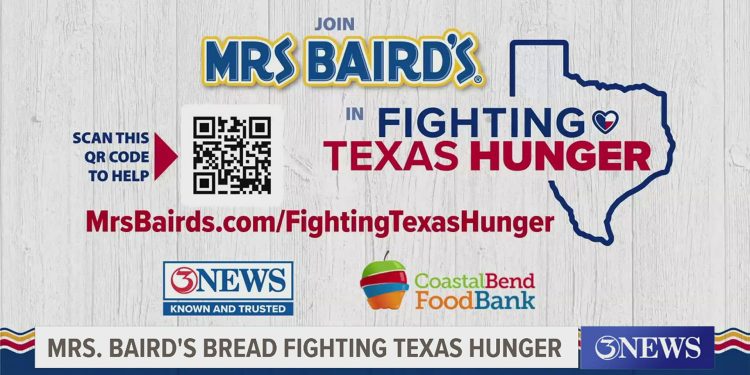 Mrs. Baird's Bread fights Texas hunger with 10,000 loaves of fresh bread.