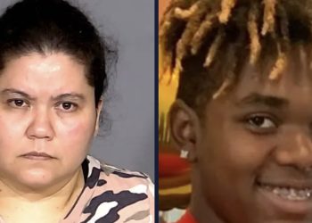 ‘He was already dead’: Mother allegedly flees fatal hit and run in car covered in brain matter because ‘I have take my kids to school’