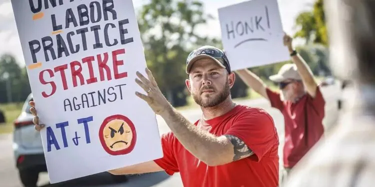 AT&T workers on strike are suing due to unfair contract negotiations