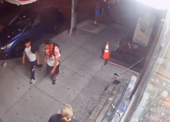 Disturbing video shows two brothers walking down a sidewalk bathed in blood after a stabbing in NYC: cops