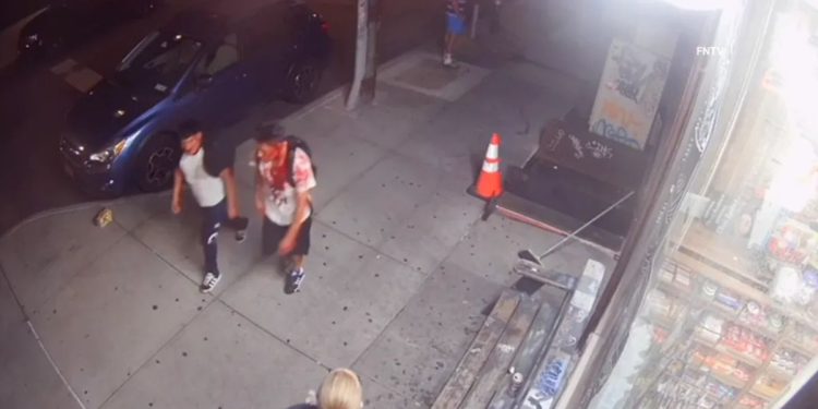 Disturbing video shows two brothers walking down a sidewalk bathed in blood after a stabbing in NYC: cops
