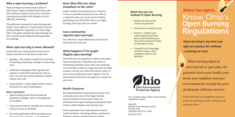 Legal-Ease: Before you light the match: Ohio’s open burning regulations