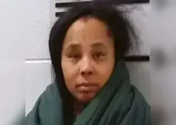 Son removed knife from his mom’s hands as she tried to stab him following a dispute before she grabbed a gun and shot him in the back on the doorsteps; mother sentenced