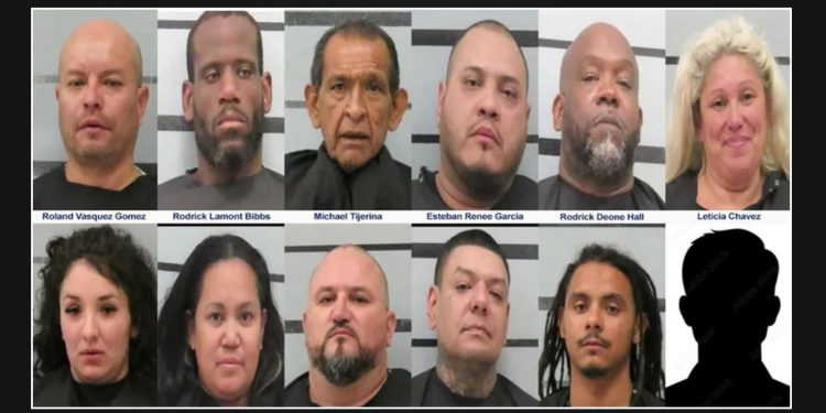 Texas police arrest 12 individuals and confiscate 6 kilos of cocaine in raid
