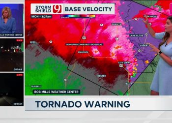 At Least 6 Tornadoes Occurred In SW Oklahoma Monday Morning, Severe Weather Sweeps State