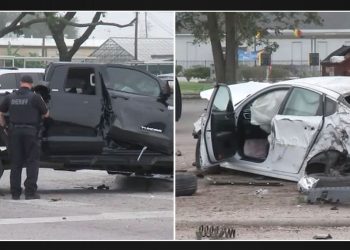 Domestic disturbance leads to crash injuring couple on Aldine Bender Road in north Harris County, according to deputies