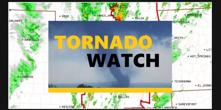Immediate Attention Required: Tornado Watch Declared for 29 Counties in Texas