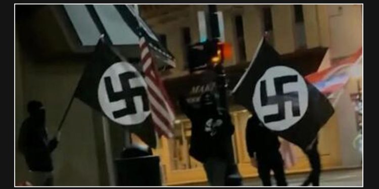 Protesters with Swastika Flags and Pro-Nazi Chants Target 'Diary of Anne Frank' Play in America