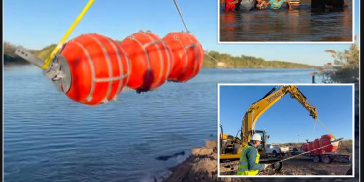 Texas deploys additional buoys in the Rio Grande River to deter migrants