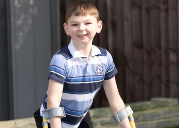 Boy, 10, has ‘miracle’ surgery to help him walk after losing legs due to horrific abuse by parents