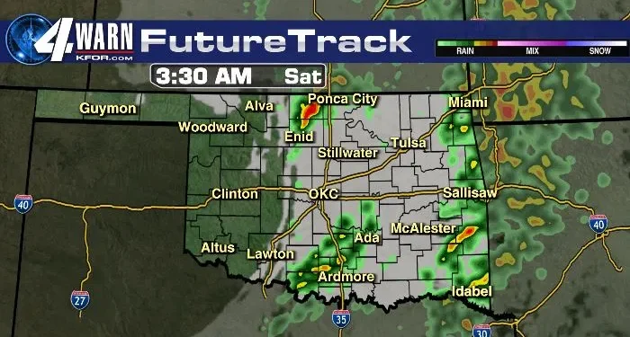 Cloudy, drizzly Friday on the way