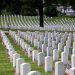 Graves decorated at Jefferson Barracks Cemetery
