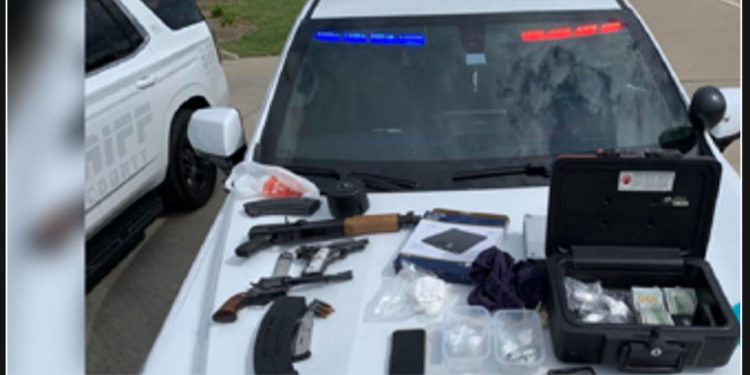 Harris County Sheriff's Office conducts proactive operation, confiscating weapons, drugs, and cash