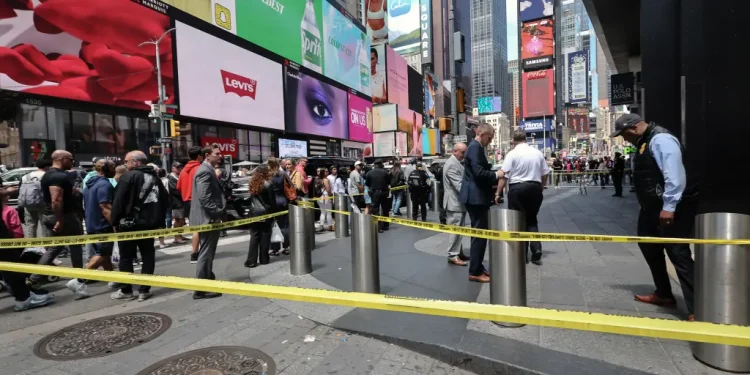 Migrant boy, 13, and masked buddies stab man with brass knuckles in Times Square beatdown — all because he wouldn’t take their photo