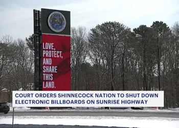 NY court orders Shinnecock Nation to shut down billboards