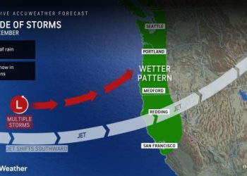 New storm train for Pacific coast may include at least one 'bomb cyclone'
