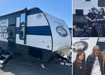 Two Hurricane Helene victims, a family of four and a Vietnam veteran, gifted campers on Christmas Day