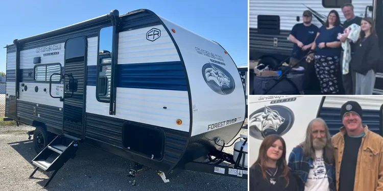 Two Hurricane Helene victims, a family of four and a Vietnam veteran, gifted campers on Christmas Day