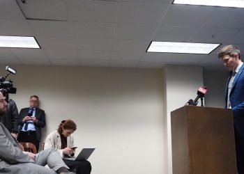 As a Michigan Republican made his case to prohibition same-sex marriage, a gay Democrat stole the show