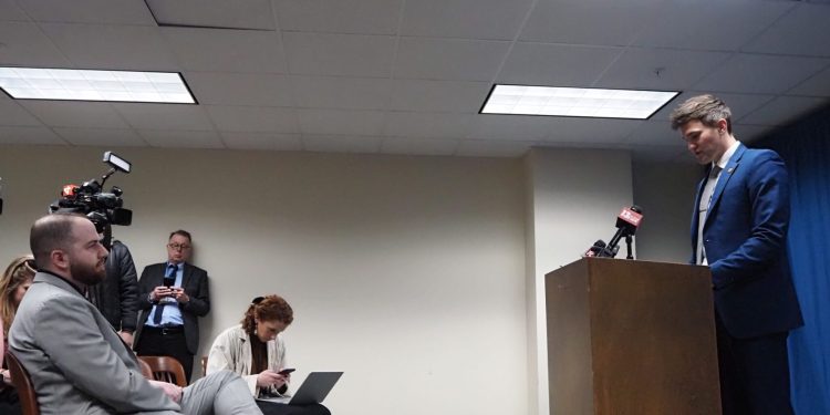 As a Michigan Republican made his case to prohibition same-sex marriage, a gay Democrat stole the show