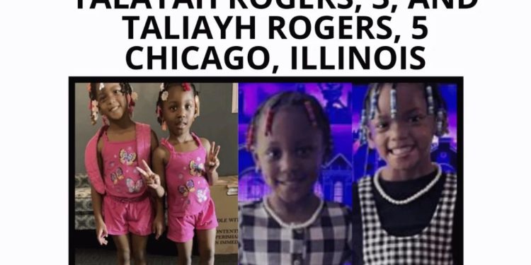 Missing Children Alert: Talayah and Taliah Rogers, Ages 3 and 5, Reported Disappeared in Chicago