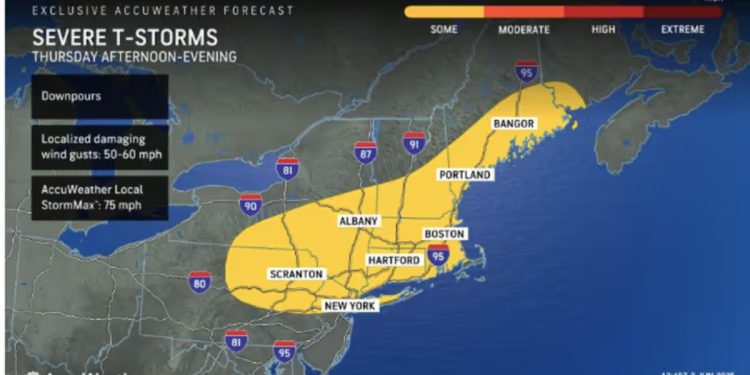 Potential New Storm System Could Bring Downpours And Wind Gusts Of 50-60 MPH