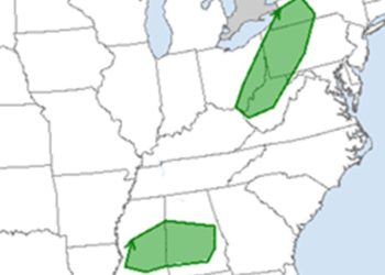 Tornado Risk Today In New York, Pennsylvania, Mississippi, West Virginia, Ohio, And Alabama