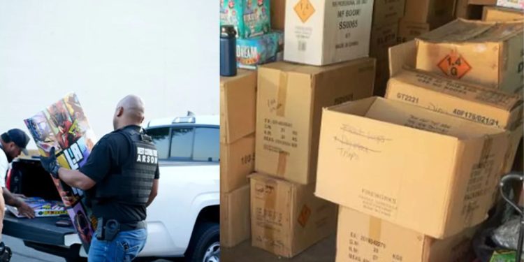 Authorities Confiscate 8,000 Pounds Of Illegal Fireworks From A West Covina Home