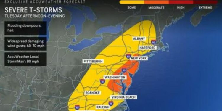 Here’s The Timing For Severe Storm System With Damaging Winds And Heavy Downpours